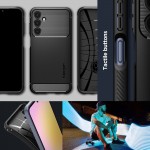 Spigen Rugged Armor matte black για το Samsung Galaxy A25 5G, ACS06831