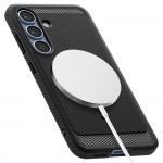 Spigen Rugged Armor Magsafe Back Cover Σιλικόνης Ανθεκτική Μαύρο για το Samsung Galaxy S25 Plus, ACS08977
