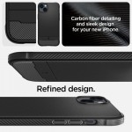 Spigen Rugged Armor Magsafe Back Cover Πλαστικό / Σιλικόνης Ανθεκτική Matte Black iPhone 14