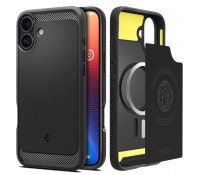 SPIGEN RUGGED ARMOR MAG MAGSAFE IPHONE 16 MATTE BLACK, ACS08214