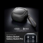 Spigen Θήκη Σιλικόνης με Γάντζο σε Μαύρο χρώμα για Samsung Galaxy Buds 4 / 4 Pro