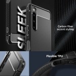 Spigen Rugged Armor Back Cover Σιλικόνης Ανθεκτική Μαύρο για Sony Xperia 1 V