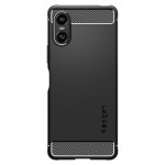 Spigen Rugged Armor Back Cover Σιλικόνης Ανθεκτική Μαύρο για Sony Xperia 10 VI, ACS08298