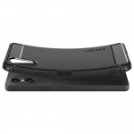Spigen Rugged Armor Back Cover Σιλικόνης Ανθεκτική Μαύρο για Sony Xperia 10 VI, ACS08298