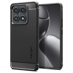 Spigen Rugged Armor Back Cover Σιλικόνης Ανθεκτική Μαύρο για το Xiaomi 14T
