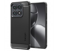 Spigen Rugged Armor Back Cover Σιλικόνης Ανθεκτική Μαύρο για το Xiaomi 14T Pro Acs08858