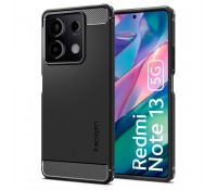Spigen Rugged Armor Back Cover Σιλικόνης Ανθεκτικό Μαύρο για Xiaomi Redmi Note 13 5G, ACS07665