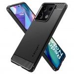 Spigen Rugged Armor Back Cover Σιλικόνης Ανθεκτικό Μαύρο για Xiaomi Redmi Note 13 5G, ACS07665