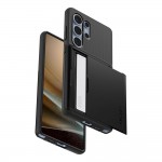 Spigen Θήκη Slim Armor CS Ανθεκτική με Υποδοχή για Κάρτες για το Samsung Galaxy S25 Ultra, Μαύρη ACS08967