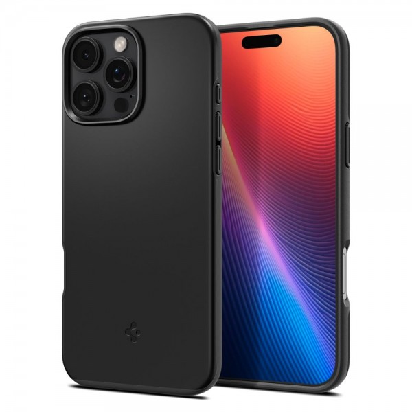 Spigen Thin Fit  MagSafe Back Cover Πλαστικό Μαύρο για iPhone 16 Pro Max, ACS07978