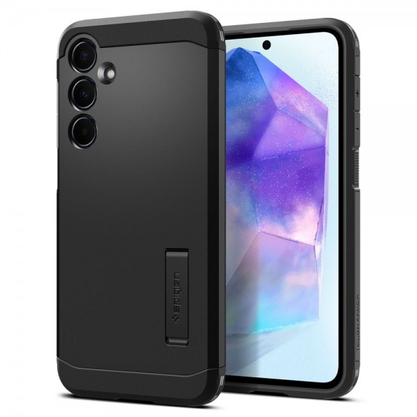 Spigen Tough Armor Back Cover Πλαστικό / Σιλικόνης Ανθεκτικό Μαύρο  για Samsung Galaxy A55 5G