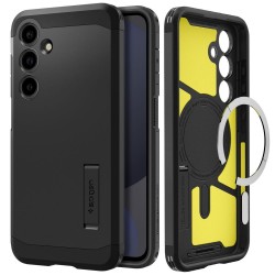 Spigen Tough Armor MagSafe Back Cover- θήκη Ανθεκτική σε Μαύρο χρώμα για Samsung Galaxy S24 FE, ACS08625