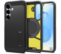 Spigen Tough Armor MagSafe Back Cover Πλαστικό / Σιλικόνης Ανθεκτικό Μαύρο για Samsung Galaxy S25 Plus, ACS08987
