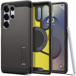Spigen Tough Armor Back Cover Πλαστικό / Σιλικόνης Ανθεκτικό Gunmetal για Samsung Galaxy S25 Ultra, ACS08965