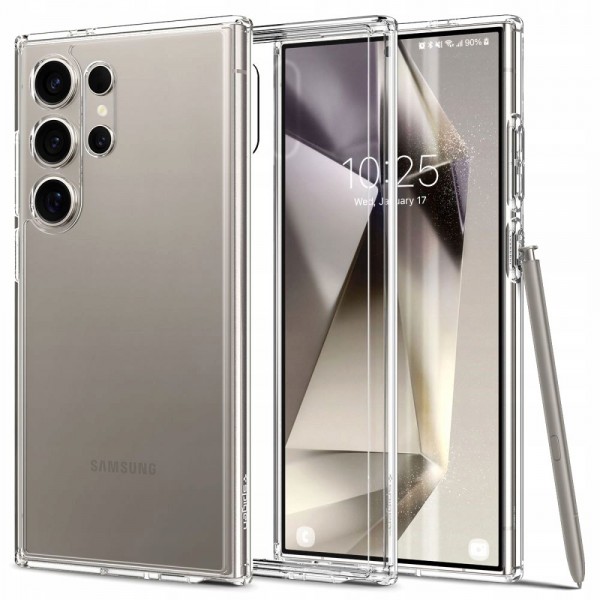 Spigen Ultra Hybrid Back Cover Πλαστικό / Σιλικόνης Crystal Clear για Samsung Galaxy S24 Ultra, ACS07292