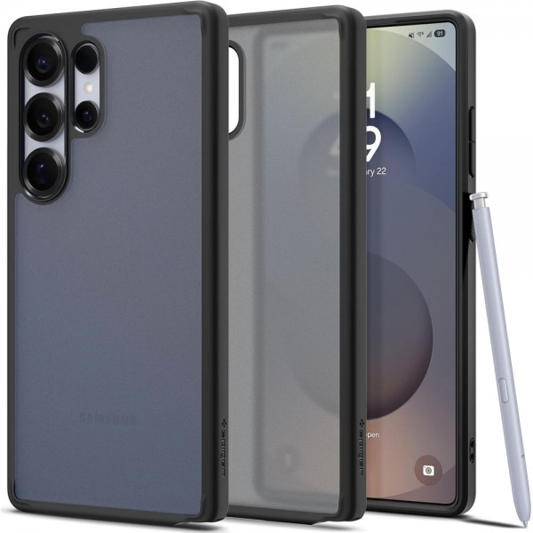 Spigen Ultra Hybrid Back Cover Πλαστικό / Σιλικόνης Ανθεκτικό Frost Black για το Samsung Galaxy S25 Ultra