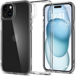 Spigen Ultra Hybrid Back Cover Σιλικόνης / Πλαστικό Ανθεκτική Crystal Clear για το iPhone 15, ACS06793