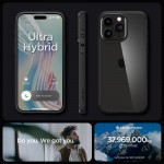 Spigen Ultra Hybrid Back Cover Matte Black για το iPhone 15 Pro