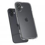Spigen Ultra Hybrid Back Cover Σιλικόνης / Πλαστικό, Διάφανο για iPhone 16, ACS08197 Spigen Ultra Hybrid Back Cover Σιλικόνης / Πλαστικό, Διάφανο για iPhone 16, ACS08197