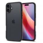 Spigen Ultra Hybrid Back Cover Σιλικόνης / Πλαστικό, Διάφανο/ Μαύρο για iPhone 16, ACS08201