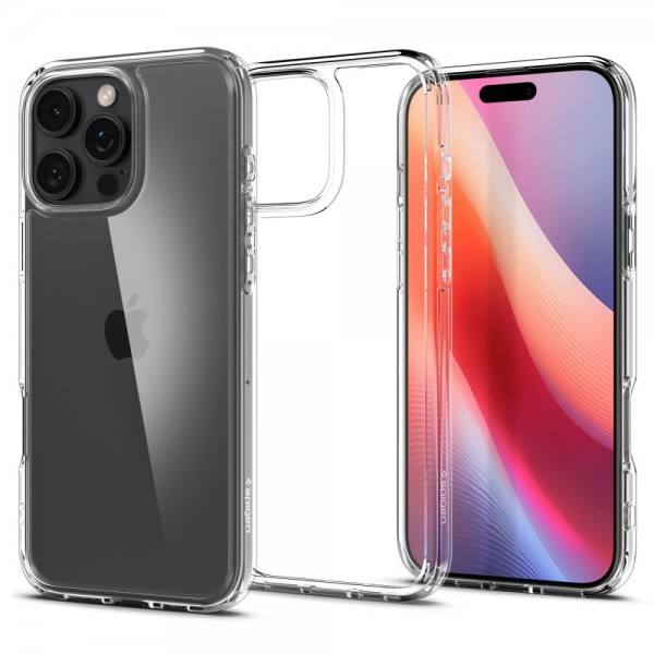Spigen Ultra Hybrid Back Cover Σιλικόνης / Πλαστικό, Διάφανο για iPhone 16 Pro, ACS08121