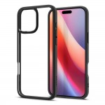Spigen Ultra Hybrid Back Cover Σιλικόνης / Πλαστικό, Διάφανο / Matte Black για iPhone 16 Pro, ACS08125 Spigen Ultra Hybrid Back Cover Σιλικόνης / Πλαστικό, Διάφανο / Matte Black για iPhone 16 Pro, ACS08125