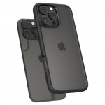 Spigen Ultra Hybrid Back Cover Σιλικόνης / Πλαστικό, Διάφανο / Matte Black για iPhone 16 Pro Max