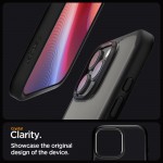 Spigen Ultra Hybrid Back Cover Σιλικόνης / Πλαστικό, Διάφανο / Matte Black για iPhone 16 Pro Max