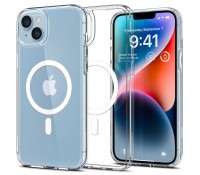 Spigen Ultra Hybrid Back Cover MagSafe Πλαστικό / Σιλικόνης,  Clear / White για iPhone 14, ACS05048