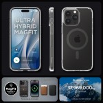 Spigen Ultra Hybrid MagSafe - MagFit Back Cover Graphite για το iPhone 15 Pro, ACS06716