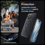 Spigen Ultra Hybrid Mag MagSafe Back Cover Σιλικόνης / Πλαστικό - Frost Black για το iPhone 15 Pro Max