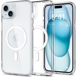 Spigen Ultra Hybrid MagFit for MagsafeBack Cover Σιλικόνης / Πλαστικό Ανθεκτική Λευκό / Διαφανές για το iPhone 15, ACS06802