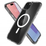 Spigen Ultra Hybrid MagFit for MagsafeBack Cover Σιλικόνης / Πλαστικό Ανθεκτική Λευκό / Διαφανές για το iPhone 15, ACS06802