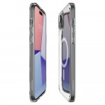 Spigen Ultra Hybrid MagFit for MagsafeBack Cover Σιλικόνης / Πλαστικό Ανθεκτική Λευκό / Διαφανές για το iPhone 15, ACS06802