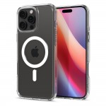 Spigen Ultra Hybrid MagSafe Back Cover Σιλικόνης / Πλαστικό, Διάφανο / Λευκό για iPhone 16 Pro Max