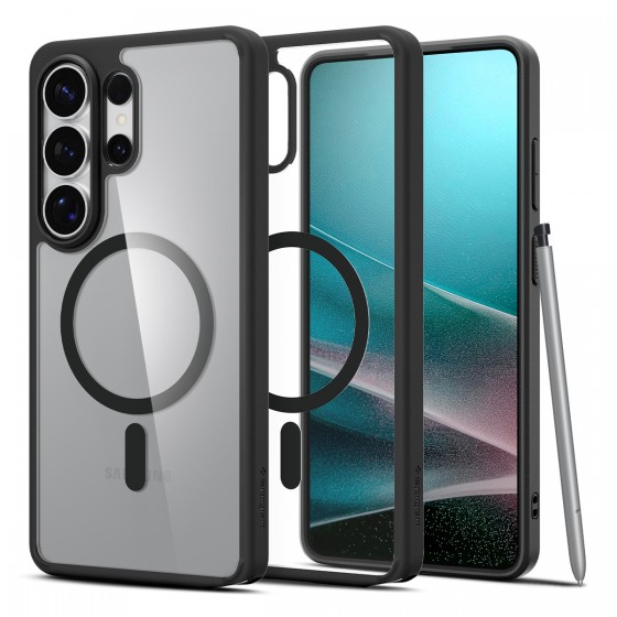 Spigen Ultra Hybrid Mag MagSafe Θήκη για Samsung Galaxy S26 Ultra, Διάφανη/Μαύρη