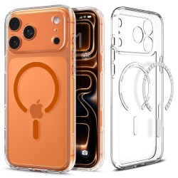 Spigen Ultra Hybrid magsafe Θήκη για iPhone 17 Pro Max - Clear Orange ACS11109