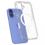 Spigen Ultra Hybrid T MagSafe Back Cover Σιλικόνης / Πλαστικό, Διάφανο / Λευκό για iPhone 16, ACS09073