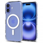 Spigen Ultra Hybrid T MagSafe Back Cover Σιλικόνης / Πλαστικό, Διάφανο / Λευκό για iPhone 16, ACS09073