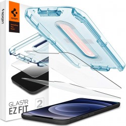 Spigen® (x2.Pack) GLAS.tR™ EZ FIT™ HD AGL01801 iPhone 12 / 12 Pro Premium Tempered Glass Screen Protector