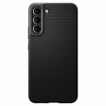 Spigen Liquid Air Back Cover Σιλικόνης Matte Black για Samsung Galaxy S22 5G