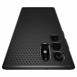 Spigen Liquid Air Back Cover Σιλικόνης Matte Black για Samsung Galaxy S22 Ultra 5G