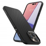 Spigen Liquid Air Back Cover Σιλικόνης Matte Black iPhone 14 Pro Max