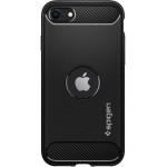 Spigen Rugged Armor Back Cover Σιλικόνης Μαύρο 2020/ 2022/8/7
