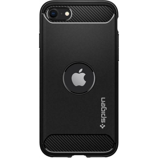 Spigen Rugged Armor Back Cover Σιλικόνης Μαύρο 2020/ 2022/8/7