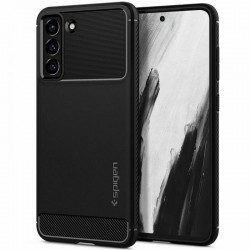 Spigen Rugged Armor Back Cover Σιλικόνης Ανθεκτική Matte Black για Samsung Galaxy S21 FE 5G|8809756648151-ACS03049