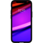 Spigen Rugged Armor Back Cover Σιλικόνης Μαύρο για iPhone 12/12 Pro