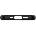 Spigen Rugged Armor Back Cover Σιλικόνης Μαύρο για iPhone 12/12 Pro