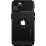 Spigen Rugged Armor Back Cover Σιλικόνης Μαύρο iPhone 13