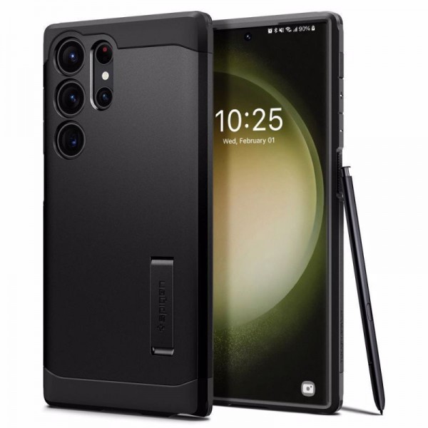 Spigen Tough Armor Back Cover Πλαστικό Ανθεκτική Μαύρο για το Samsung Galaxy S23 Ultra Spigen Tough Armor Back Cover Πλαστικό Ανθεκτική Μαύρο για το Samsung Galaxy S23 Ultra